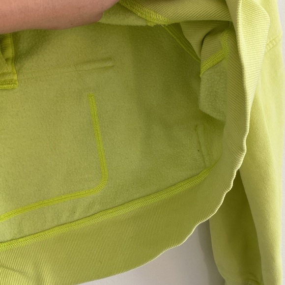 Lululemon Scuba Oversized Half-Zip Hoodie Wasabi Light Yellow Green Size XS/S - Picture 15 of 15